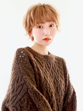ヘアサロン ガリカ 表参道(hair salon Gallica) <SAKI>やわらかマッシュショートに透け感ブロンドベージュ