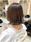 ◯シアーカラーセミディカール姫カットくびれカットレイヤーボブ