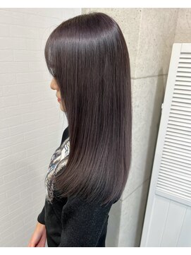 リティアンドビューティースタジオモッズシブヤ(LITTY&beauty studio M.O.D shibuya) ラベンダーグレージュ/韓国風黒髪/韓国風カラー/グレーブラック