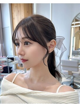 アフロートリノ(AFLOAT Leino) 結んでも可愛い顔まわり　おくれ毛サイドバング顔まわり銀座