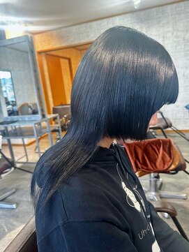 ダブ(DAB) 【ブルーブラック】ブリーチなし ネイビー 宇都宮 鹿沼