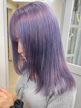 ヴェルダ 池袋店(verda) 色落ちグレーになるラベンダーカラー【shion】