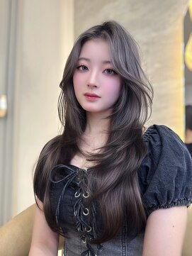 ロンドガーネット 池袋(Lond garnet) 髪質改善縮毛矯正レイヤーカット顔周り前髪韓国ミニウルフ/池袋