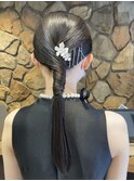 タイトポニー/ローポニー/ヘアセット/ヘアアレンジ/艶髪/表参道