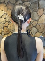 ラック 表参道(LUCK) タイトポニー/ローポニー/ヘアセット/ヘアアレンジ/艶髪/表参道