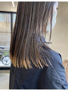 ナル(nalu.) 裾カラー/デザインカラー/ベージュカラー