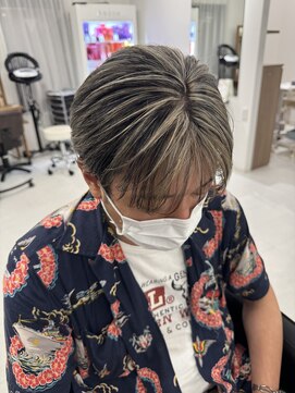 バース 梅田中崎町店(BIRTH) メンズハイライトバレイヤージュメッシュ