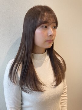 サラビューティーサイト 九大学研都市店(SARA Beauty Sight) くすみベージュ/透明感/秋カラー/フェミニンロング/20代30代