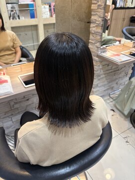 ヘアアンドメイク シークネクスト(HAIR&MAKE SeeK NEXT) ナチュラル外ハネボブ