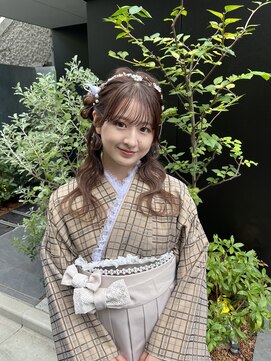 ソノ(sono) 袴ヘア 卒業式ヘア くるみちゃんヘア ハーフアップ 着物