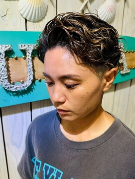 かきあげパーマ