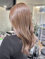 ケンジ 横浜(KENJE)&nbsp;ミルクティー/ベージュ/ブリーチなしカラー/ロング