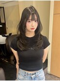 レイヤーカット/ワンホンヘア/韓国ヘア/顔まわり/大阪/梅田