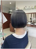 骨格補正カット【ショートボブ＋グレージュカラー】