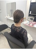 上品ローシニヨンヘアセット