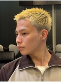 ba2379渋谷金髪ハイフェードクロップアクティブショートバーバー