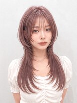 シュガーアンドソルト 垂水(SUGAR&SALT)&nbsp;モカピンク/クラゲウルフ/ハッシュカット/前髪アリ