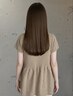 【ツヤ＋さらさら】カット&［髪質改善］ケアストレート ￥18400～