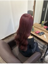 フロレゾンヘアデザインエクステ(floraison hair design exte) Cherry red × pull exte