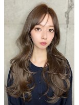 リークフー(Ree cu fuu) 韓国風くびれレイヤーカットハッシュカットミルクティーベージュ
