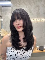 エッセンザ 梅田(ESSENZA) 前髪あり海外レイヤーカット