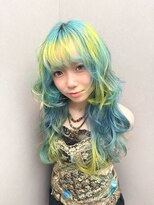 ココ 横浜(coco)&nbsp;★ライムグリーンハイトーンレイヤーカット