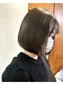 鎌倉ぱつっとボブ｜艶髪×内巻きの女性らしいボブ