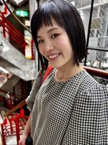 アジリ(agili)&nbsp;ボブ/切りっぱなし/ショート/簡単/黒髪