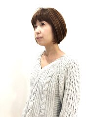 大人可愛いショートボブ