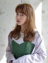 エムクランメイクス 原宿 表参道(m.clan MAKE'S)&nbsp;大人かわいい アッシュブラウン ネオウルフ 毛先パーマ 小顔