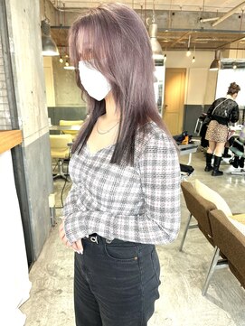 キーン 立川店(keen) 【keen×刈谷】ラベンダーグレー×インナーエクステ