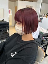 プシューケ(Hair salon PSYCHE)&nbsp;mini bob×pink red