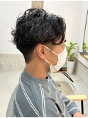 2ブロック×パーマ