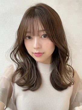 ロンド マーレ 天神大名店(Lond mare) 韓国くびれヘア/フェミニンロング/韓国ヘア/チェリーブラウン