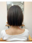 切りっぱなしボブ