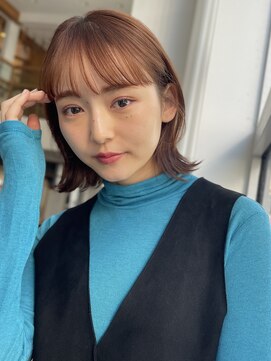 バイオレット 表参道店(Violet) 前髪パーマ、切りっぱなしボブ