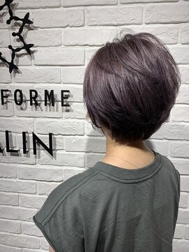 ヘア スパ ビューティー エールフォルム(HAIR SPA BEAUTY YELLFORME) ラベンダーカラー×ショート