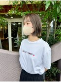 《TOPHAIR 玉島店/ ベリー》あご下プツンとボブ×グレージュ