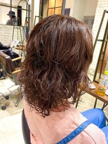 フェリア 渋谷(Feria)&nbsp;【Feria 渋谷】パーマカラー×サニーオレンジ "Tsuyuki"