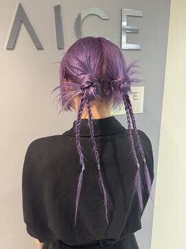 ヴァイス 新宿店(VAICE) カチモリヘア×ラベンダーカラー