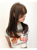 小顔レイヤーカット/ミディアムレイヤー/レイヤーロング