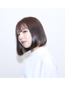 ヘアーズギャラリー なんば高島屋店(Hair's Gallery) アゴ下前下がりボブ