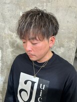 メンズサロン キング 梅田店(Men’s salon K!ng)&nbsp;波巻きツイストスパイラルパーマ/フェザーパーマ/眉毛/メンズ