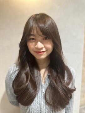 ロンド ルージュ 銀座店(Lond rouge) ウェーブミディアムメルティカラーxレイヤーカット韓国 銀座