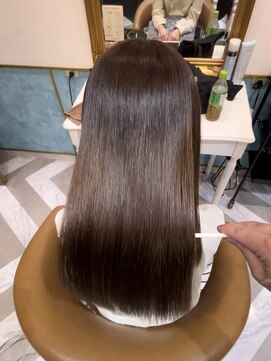 ロンドアベニール 北千住(Lond avenir) イメチェン外ハネボブ美髪ワイドバングレイヤー髪質改善縮毛矯正