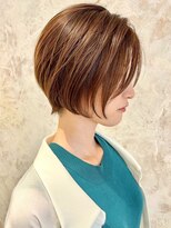 グリッター 仙台中央店(GRITTERs)&nbsp;ミルクティーベージュ マッシュショート レイヤーボブ