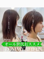 ロミー 本厚木(ROMMY.)&nbsp;丸みショートボブ◎20代～50代髪質改善/前髪レイヤーカット