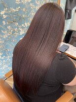 アリアツイン バイ エクラート 池袋西口店(ARiA TWiN by ECLART)&nbsp;ピンクブラウンと髪質改善縮毛矯正［縮毛矯正］［髪質改善］