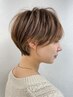 カット+ハイライトカラー　￥21450[表参道駅/ショート/ボブ/縮毛矯正]
