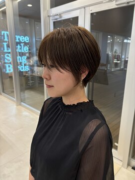 エクリジユウガオカ(equri Jiyugaoka) 大人可愛い20代30代40代前下がりショートボブ丸みショート◎